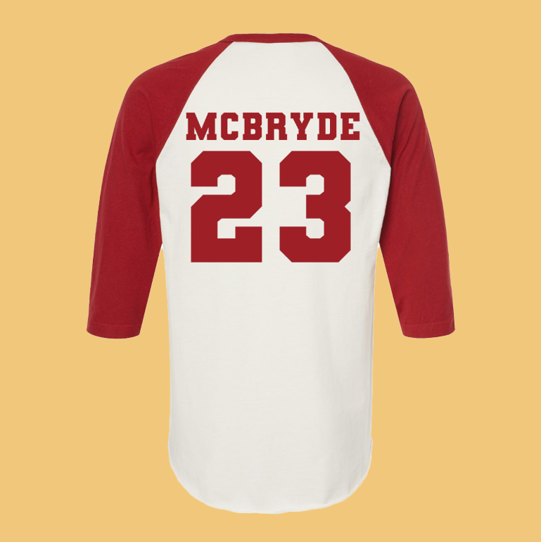 Red Play Ball Raglan Ashley McBryde