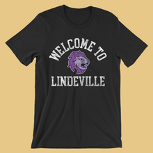 Load image into Gallery viewer, Welcome to Lindeville Black Unisex Tee - YOUTH