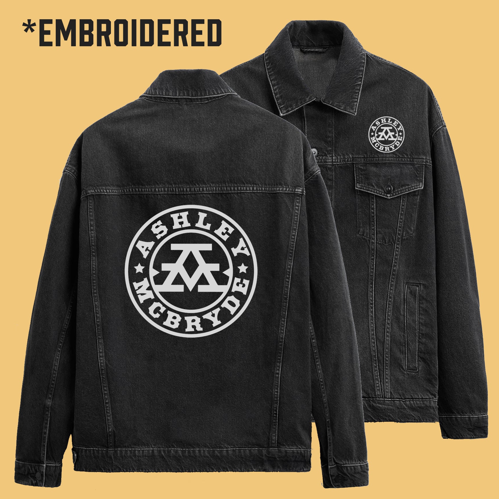 Embroidered Black Denim Jacket – Ashley McBryde