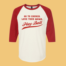 Load image into Gallery viewer, Red Play Ball Raglan