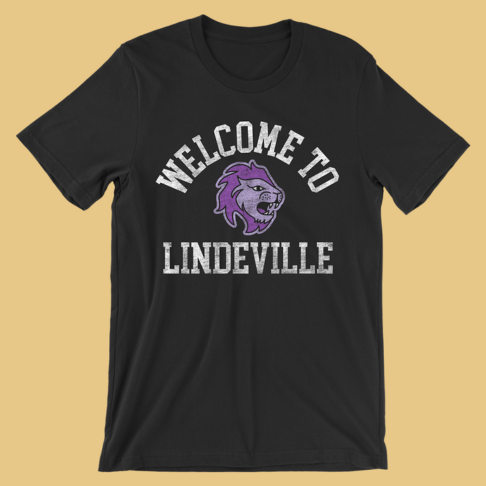 Welcome to Lindeville Black Unisex Tee